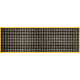 Drainage Mat, 3'W x 10'L, 7/8" Thick, Black/Yellow Border