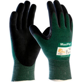 MaxiFlex Cut Micro-Foam Nitrile Coated Gloves, Black, Medium, 12 Pairs
