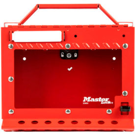 Group Lock Box, Wall Mounted, Red