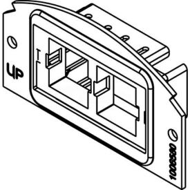 Poke-Thru 1/2 Gang 2a Communication Plate