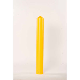 Smooth Bollard Post Sleeve 8" Yellow