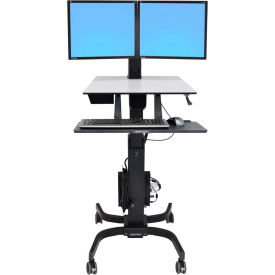 Sit-Stand Workstation For Two LCD Monitors