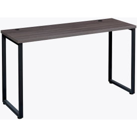 Open Plan Standing Height Desk - 72"W x 30"D x 40"H - Charcoal Top with Black Legs