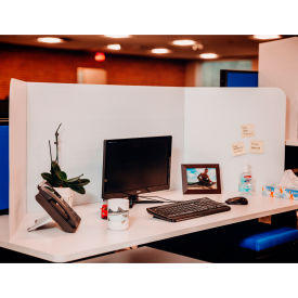 Social Distancing Desk Shield, Corrugated Plastic - 6/Pack