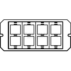 Poke-Thru 1-1/2-Gang 8a Activate Plate