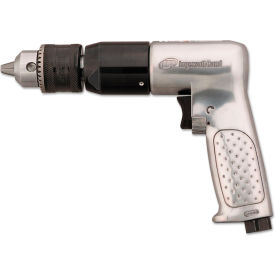 Reversible Pistol Grip Air Drill, Standard Keyed, 1/2" Chuck, 500 RPM