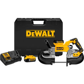 DeWALT 20V MAX XR Li-Ion Brushless Deep Cut Band Saw Kit 2 Batteries 5.0Ah Charger Case