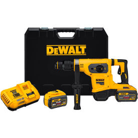 DeWALT FLEXVOLT 60V MAX Li-Ion 1-9/16" SDS-plus Brushless Comb Rotary Hammer Kit 9.0Ah, 4/Pack