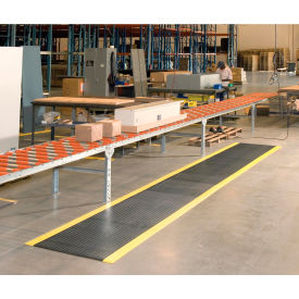 Achilles Surface Mat 5/8" Thick 2' x Up to 30' Black/Yellow Border