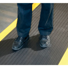 Achilles Surface Mat 5/8" Thick 4' x Up to 30' Black/Yellow Border