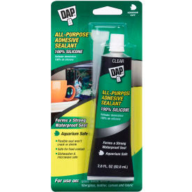 All Purpose 100% RTV Silicone Rubber Sealant - 2.8 oz., Clear