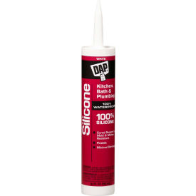 Kitchen & Bath 100% Silicone Rubber Sealant - 9.8 oz., White