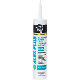 Acrylic Latex Caulk Plus Silicone - 10.1 oz., White