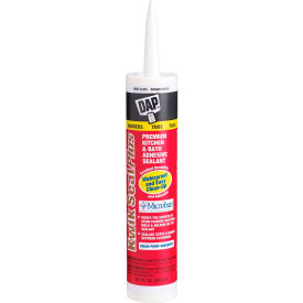 KWIK SEAL PLUS Adhesive Sealant with MICROBAN -10.1oz, Gloss White