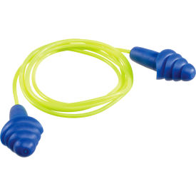 Resistor II NRR 27 dB Reusable Corded Soft Earplugs, 100/Box