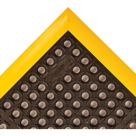 Safety Stance Drainage Mat Border 7/8" Thick 2-5/32' x 3-5/16' Black/Yellow