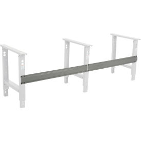 Workbench Steel Stringer For C Channel Adj Leg & Fixed Height, 96"W, Gray