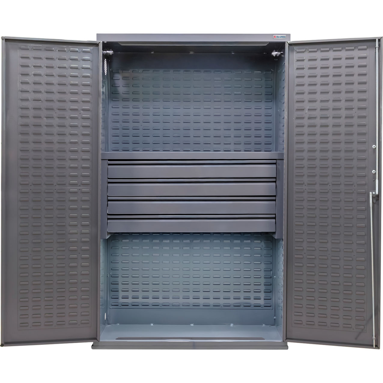 Configurable Electronic Locking Drawer Cabinet, 48"W x 24"D x 78"H, 4 Drawers