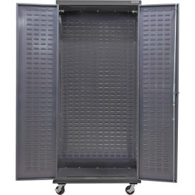 Configurable Mobile Bin & Shelf Cabinet, 36"W x 24"D x 85"H