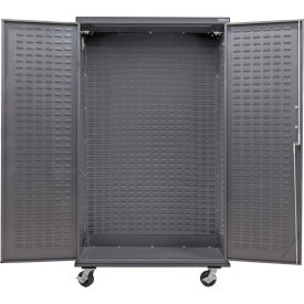 Configurable Mobile Bin & Shelf Cabinet, 48"W x 24"D x 85"H