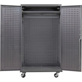 Configurable Mobile Wardrobe Cabinet, 48"W x 24"D x 85"H