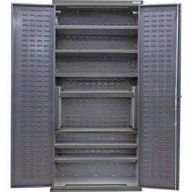 Configurable Shelf Cabinet, 36"W x 24"D x 78"H, 7 Shelves