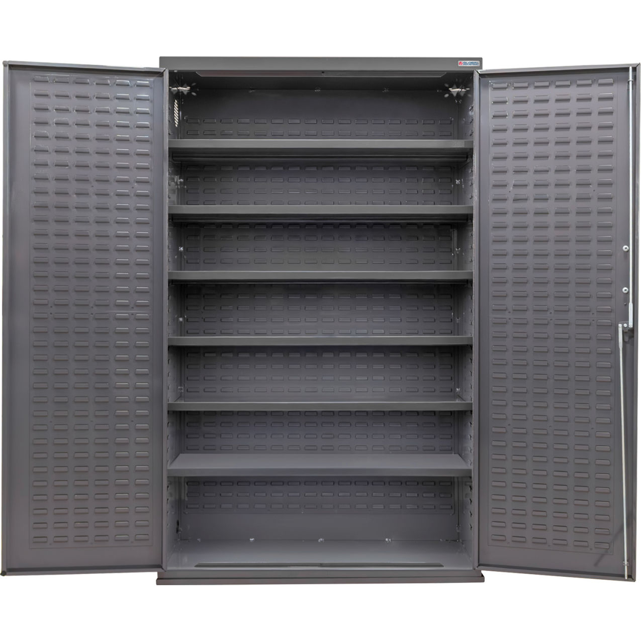 Configurable Shelf Cabinet, 48"W x 24"D x 78"H, 6 Shelves
