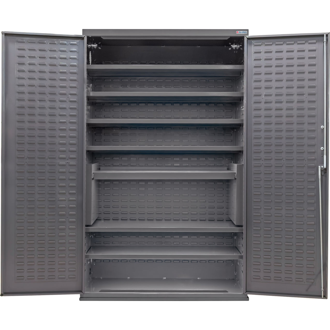 Configurable Shelf Cabinet, 48"W x 24"D x 78"H, 7 Shelves