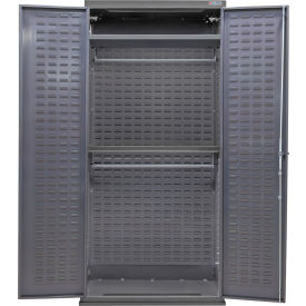 Configurable Wardrobe Cabinet, 36"W x 24"D x 78"H, 2 Shelves