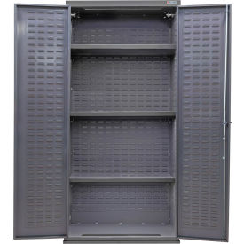 E-Locking Configurable Shelf Cabinet, 36"W x 24"D x 78"H, 3 Shelves