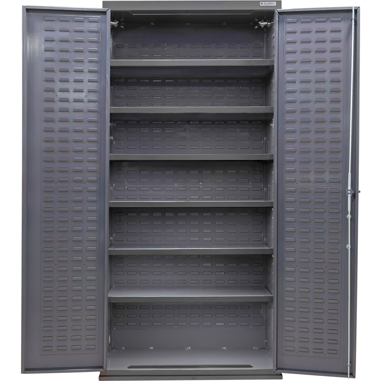 E-Locking Configurable Shelf Cabinet, 36"W x 24"D x 78"H, 6 Shelves