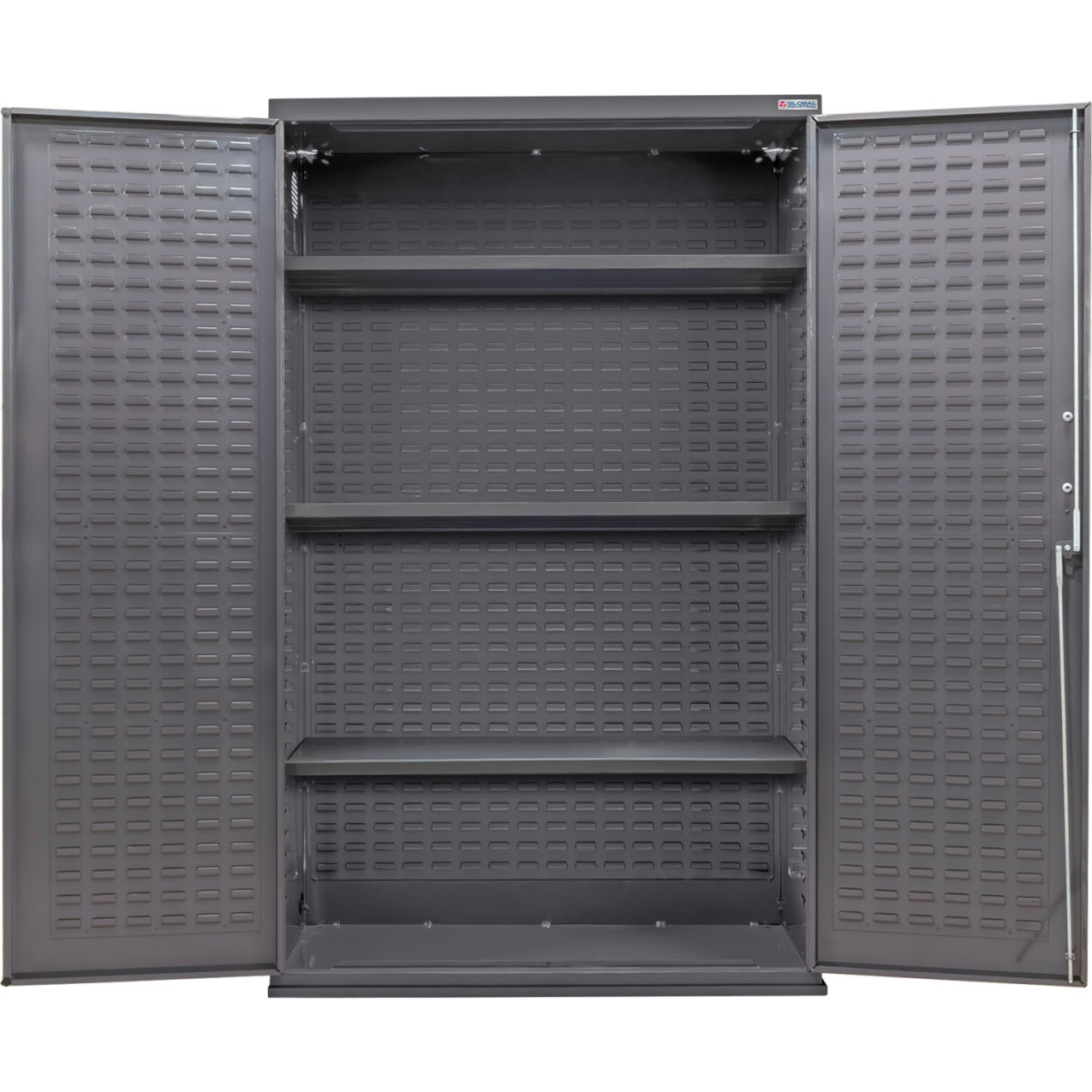 E-Locking Configurable Shelf Cabinet, 48"W x 24"D x 78"H, 3 Shelves