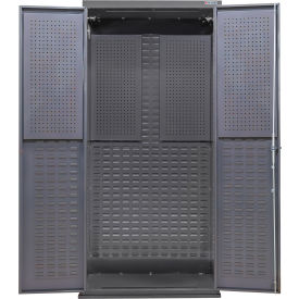 E-Locking Configurable Pegboard Cabinet, 36"W x 24"D x 78"H