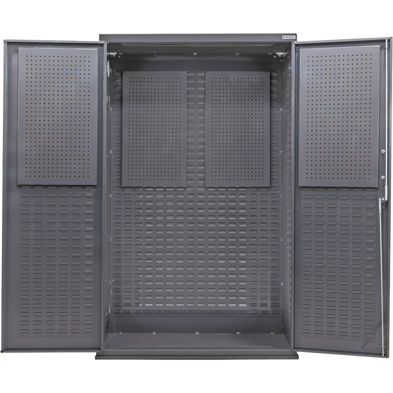 E-Locking Configurable Pegboard Cabinet, 48"W x 24"D x 78"H