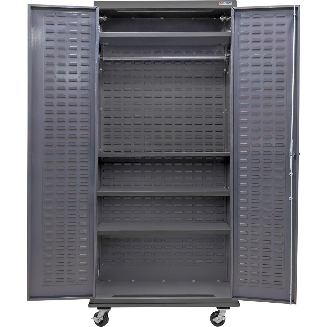 E-Locking Configurable Wardrobe Cabinet 36"W x 24"D x 85"H, 4 Shelves