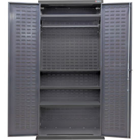 E-Locking Configurable Wardrobe Cabinet, 36"W x 24"D x 78"H, 4 Shelves