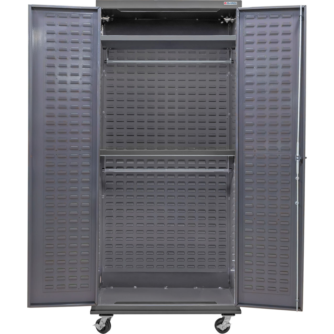 E-Locking Configurable Wardrobe Cabinet 36"W x 24"D x 85"H, 2 Shelves