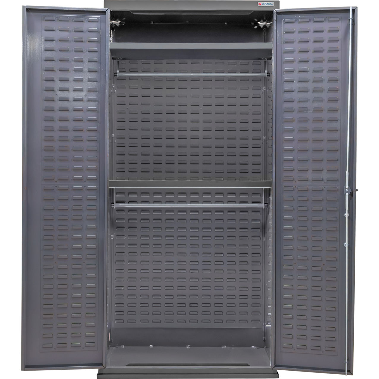 E-Locking Configurable Wardrobe Cabinet, 36"W x 24"D x 78"H, 2 Shelves