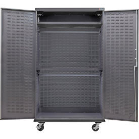 E-Locking Configurable Wardrobe Cabinet 48"W x 24"D x 85"H, 2 Shelves