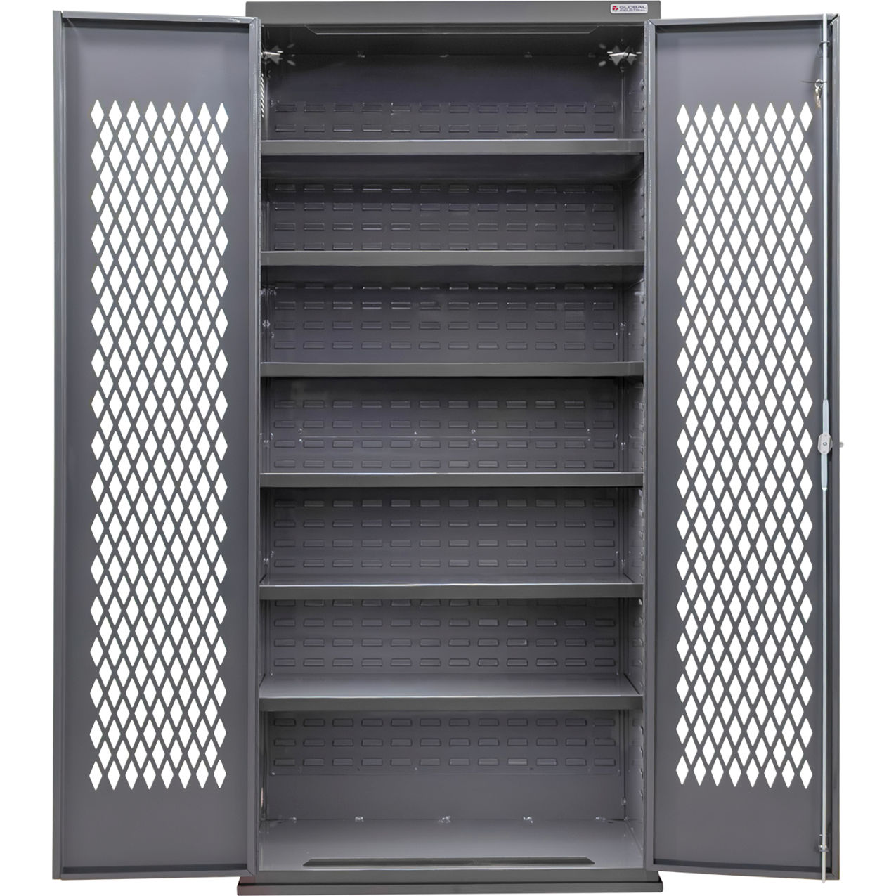 Configurable Ventilated Shelf Cabinet, 36"W x 24"D x 78"H, 6 Shelves