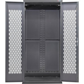 Configurable Ventilated Full Pegboard Cabinet, 36"W x 24"D x 78"H