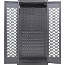 Configurable Ventilated Pegboard Cabinet, 36"W x 24"D x 78"H