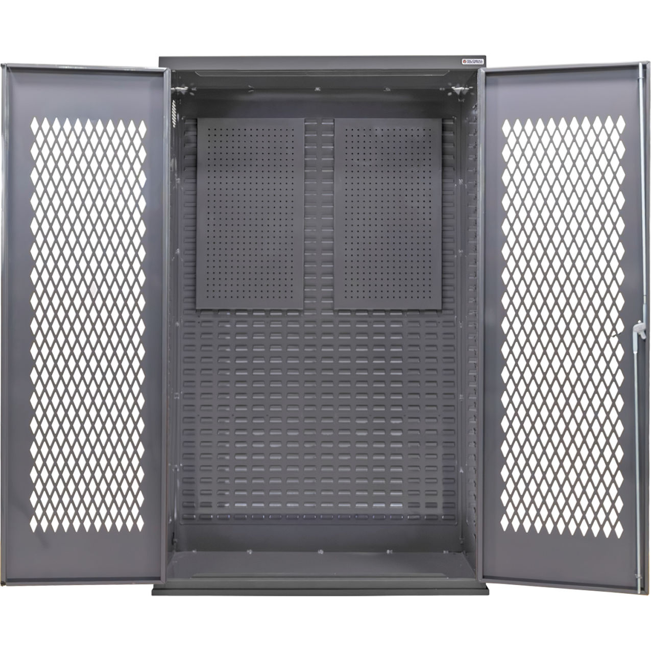 Configurable Ventilated Pegboard Cabinet, 48"W x 24"D x 78"H