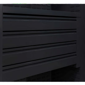 48" 4-Drawer Kit w/ Top Shelf, Black