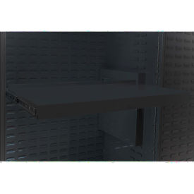 36" Pull Out Work Surface Shelf, Black