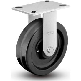 7 Series Rigid Plate Caster - Phenolic 12" Dia. 3500 Lb. Cap.
