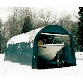 12x20x8 Round Style Shelter - Green