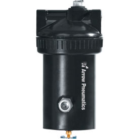 Coalescing/Oil Filter, 1" NPT, Metal Bowl, 0.3 Micron, 150 CFM, 250 PSI