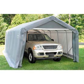 12x24x8 Peak Style Shelter - Grey