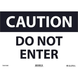 Caution Do Not Enter, 10x14, Aluminum